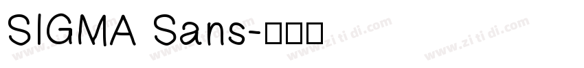 SIGMA Sans字体转换